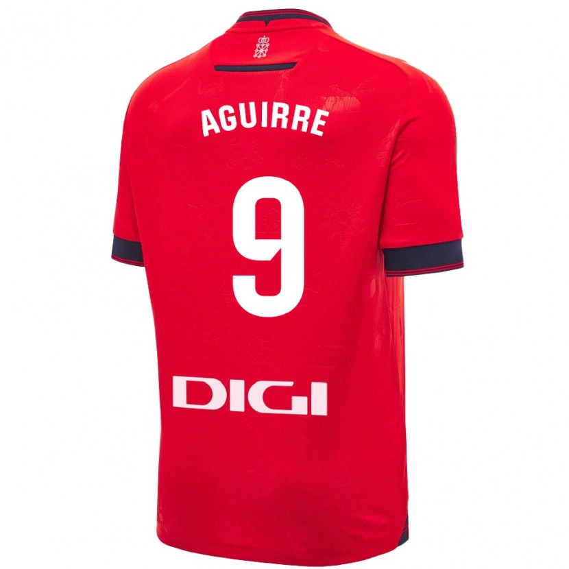 Danxen Herren Jorge Aguirre #9 Rot Weiß Heimtrikot Trikot 2024/25 T-Shirt