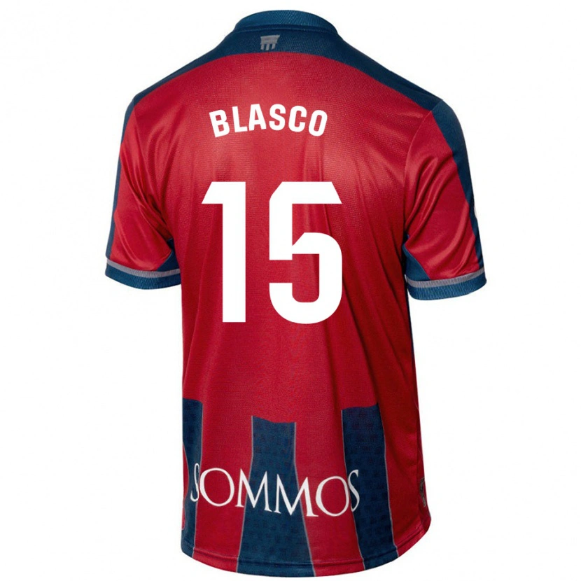 Danxen Herren Jérémy Blasco #15 Rot Blau Heimtrikot Trikot 2024/25 T-Shirt