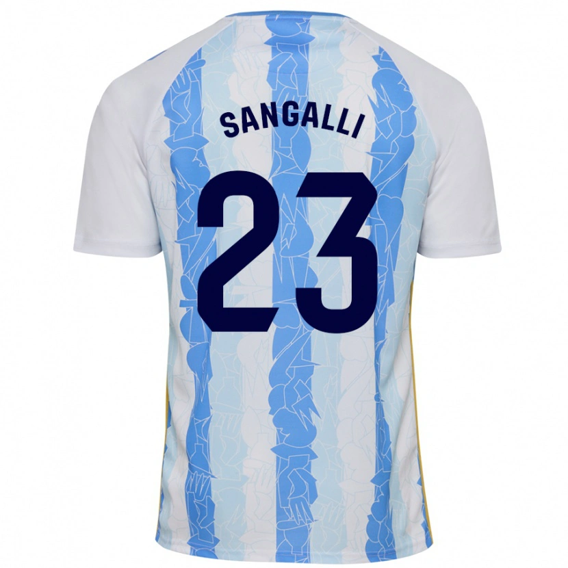 Danxen Herren Luca Sangalli #23 Weiß Blau Heimtrikot Trikot 2024/25 T-Shirt