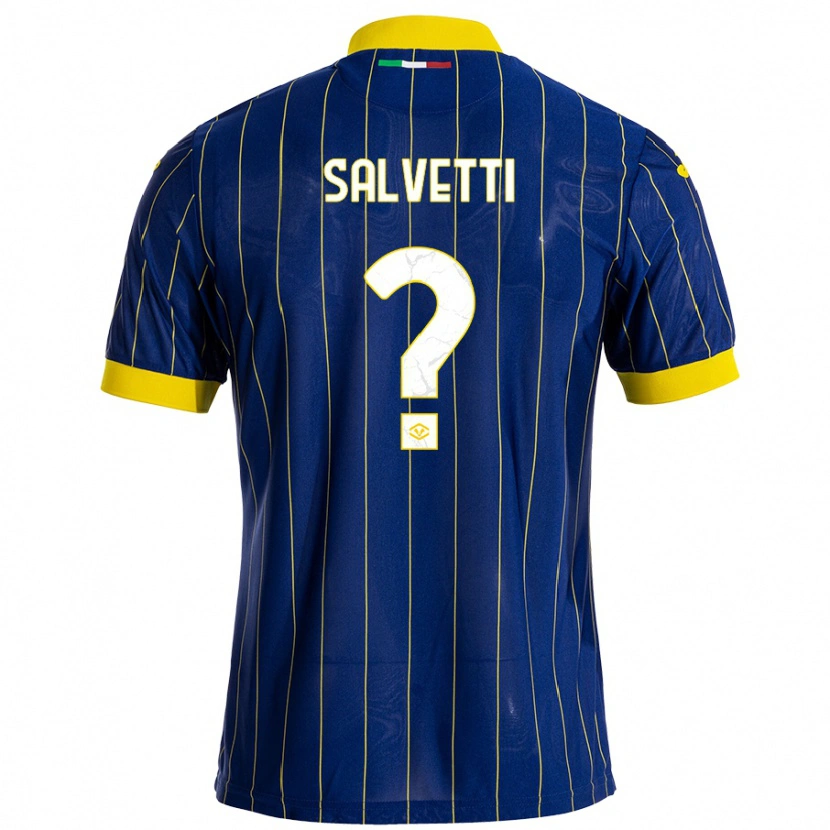 Danxen Herren Gabriel Salvetti #0 Blau Gelb Heimtrikot Trikot 2024/25 T-Shirt