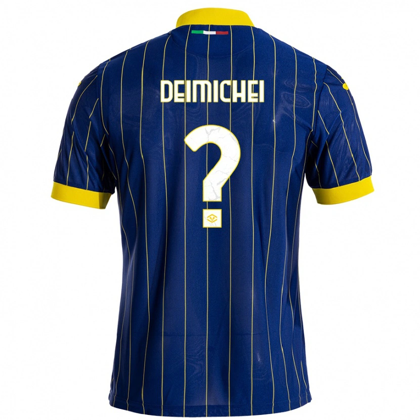 Danxen Herren Raffaele Deimichei #0 Blau Gelb Heimtrikot Trikot 2024/25 T-Shirt