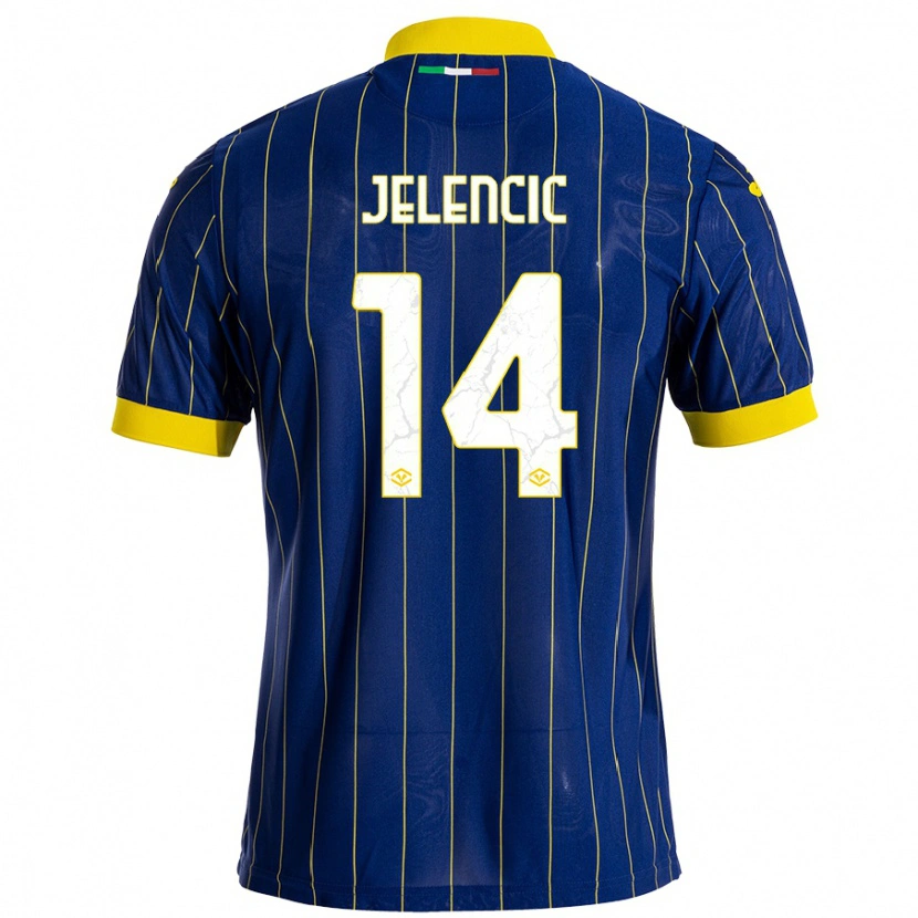 Danxen Herren Ana Jelencic #14 Blau Gelb Heimtrikot Trikot 2024/25 T-Shirt