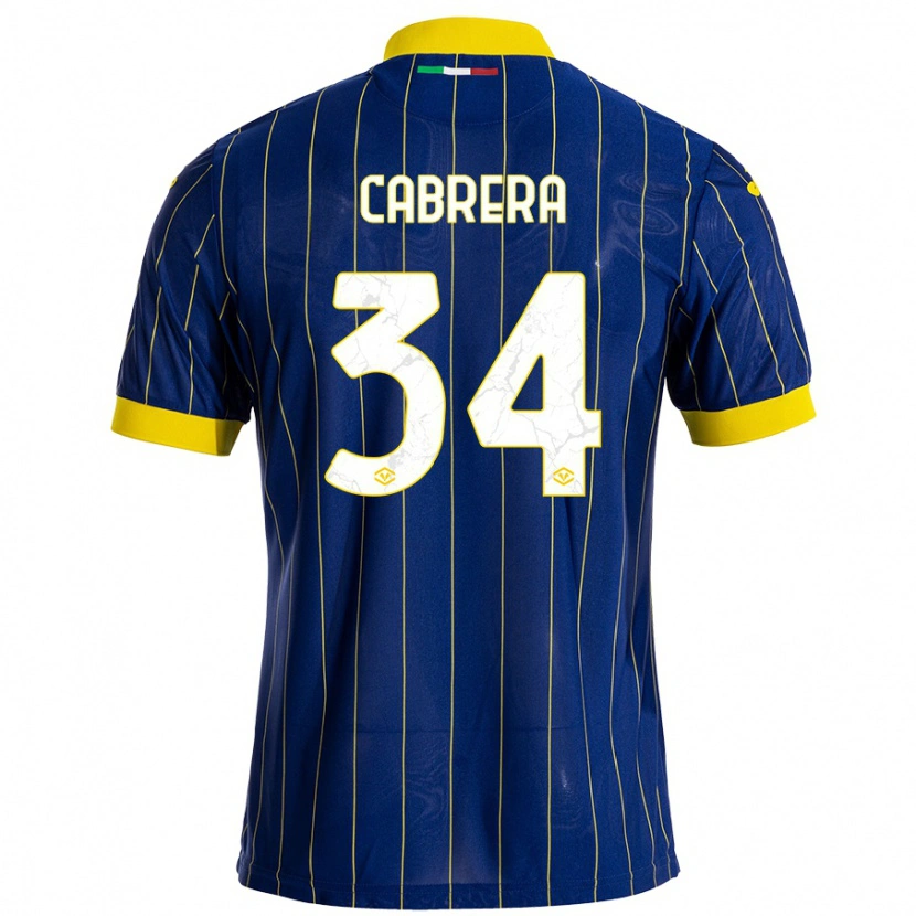 Danxen Herren Ilena Cabrera #34 Blau Gelb Heimtrikot Trikot 2024/25 T-Shirt