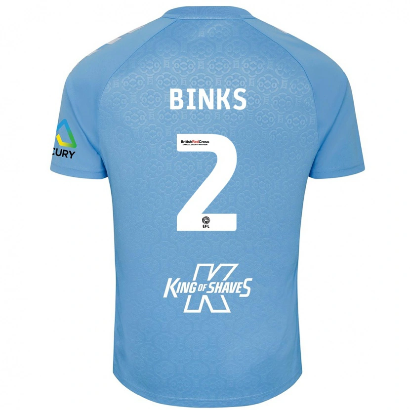 Danxen Herren Luis Binks #2 Blau Weiß Heimtrikot Trikot 2024/25 T-Shirt