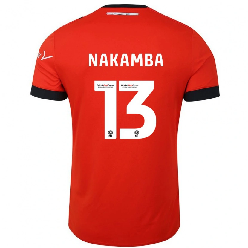 Danxen Herren Marvelous Nakamba #13 Orange Schwarz Heimtrikot Trikot 2024/25 T-Shirt