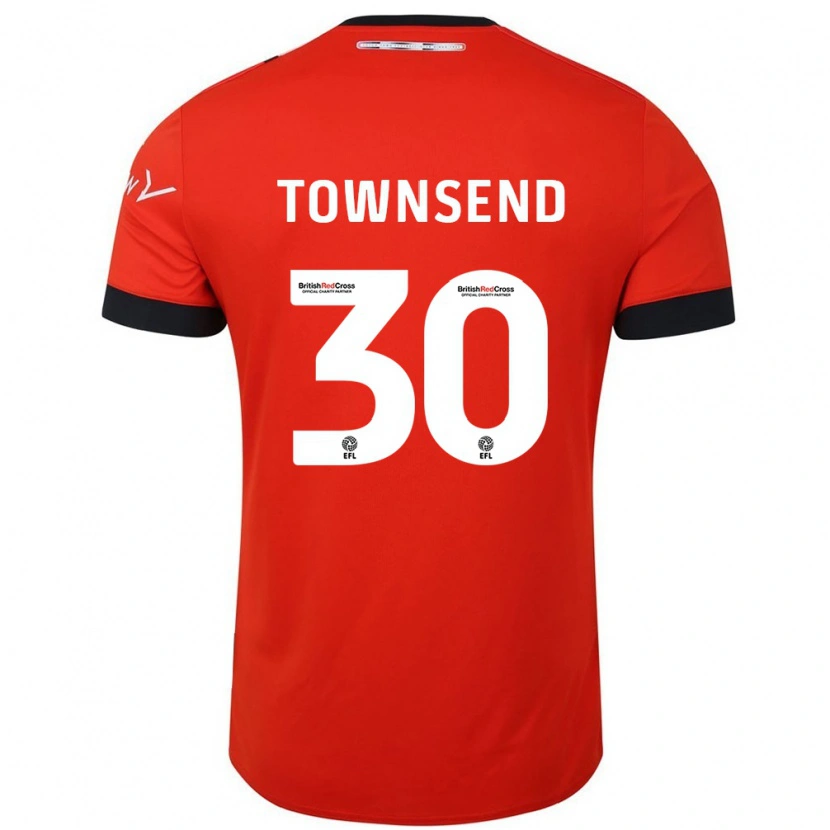 Danxen Herren Andros Townsend #30 Orange Schwarz Heimtrikot Trikot 2024/25 T-Shirt