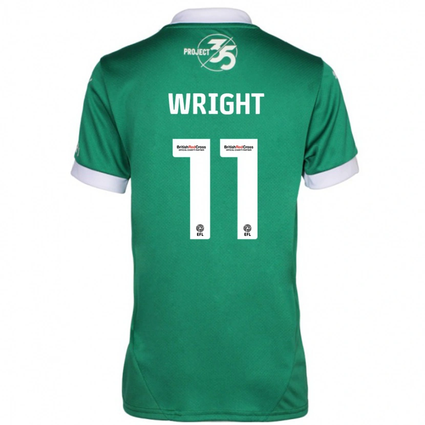 Danxen Herren Callum Wright #11 Grün Weiß Heimtrikot Trikot 2024/25 T-Shirt