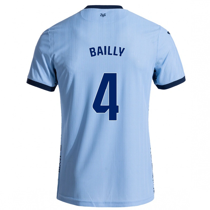 Danxen Herren Eric Bailly #4 Himmelblau Auswärtstrikot Trikot 2024/25 T-Shirt