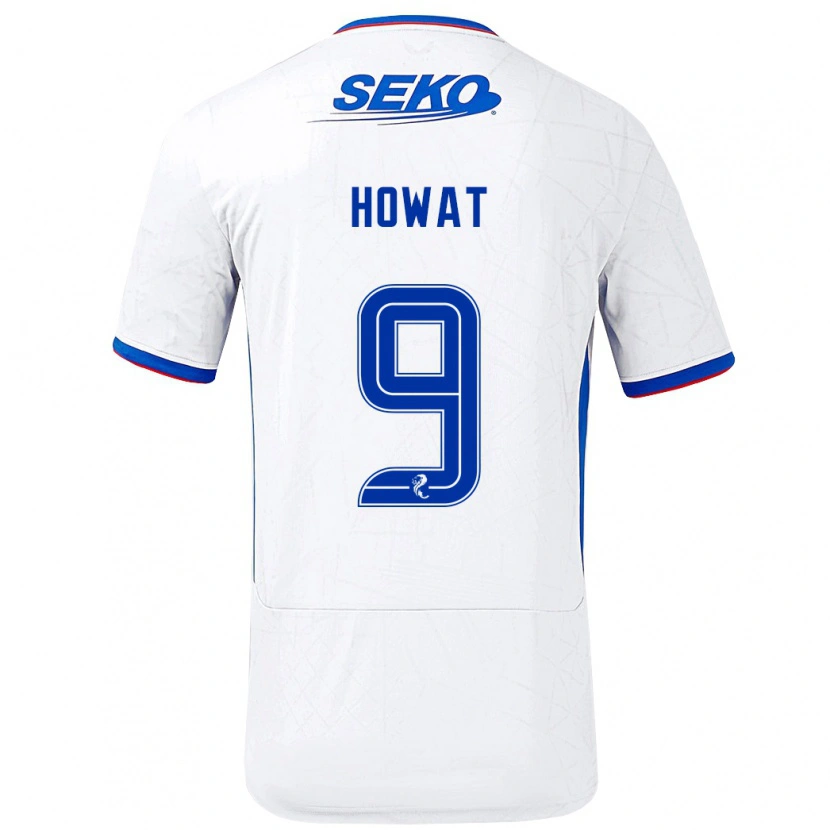 Danxen Herren Kirsty Howat #9 Weiß Blau Auswärtstrikot Trikot 2024/25 T-Shirt