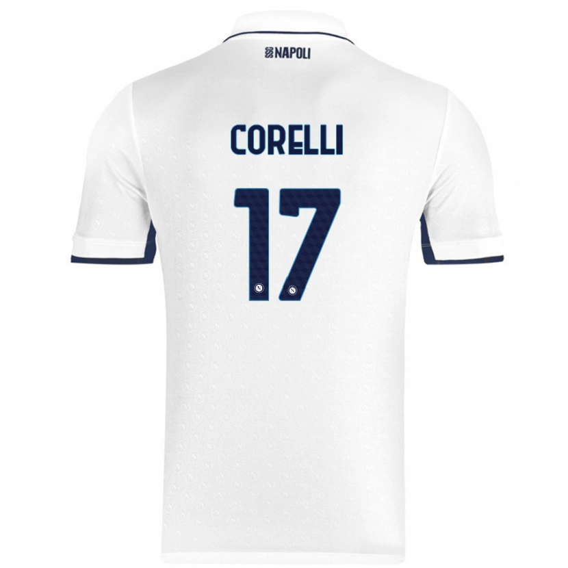 Danxen Herren Alice Corelli #17 Weiß Königsblau Auswärtstrikot Trikot 2024/25 T-Shirt