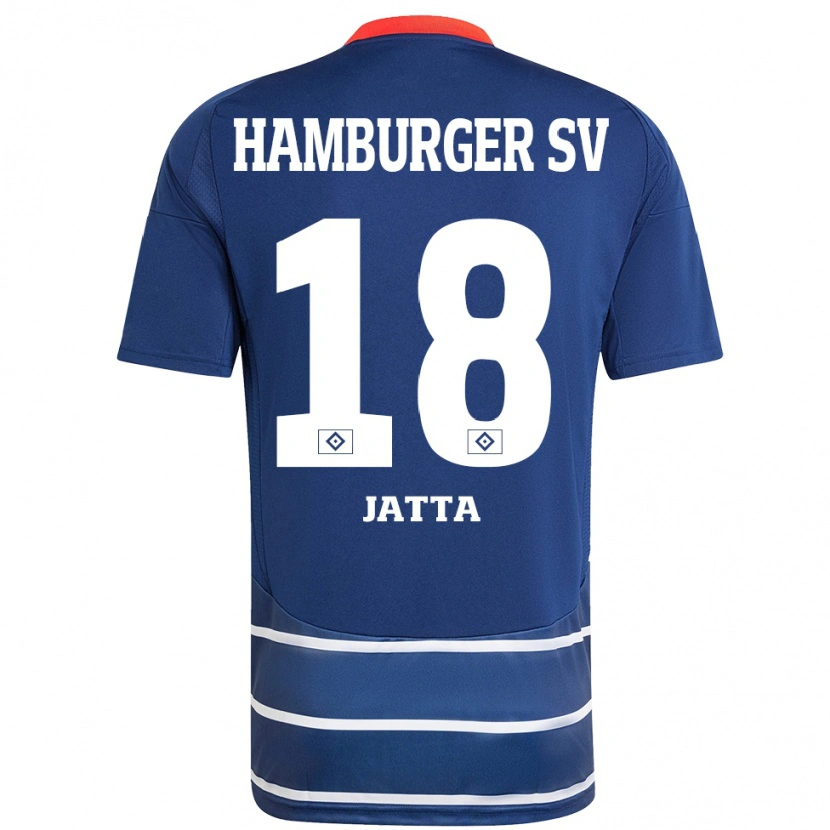 Danxen Herren Bakery Jatta #18 Dunkelblau Auswärtstrikot Trikot 2024/25 T-Shirt