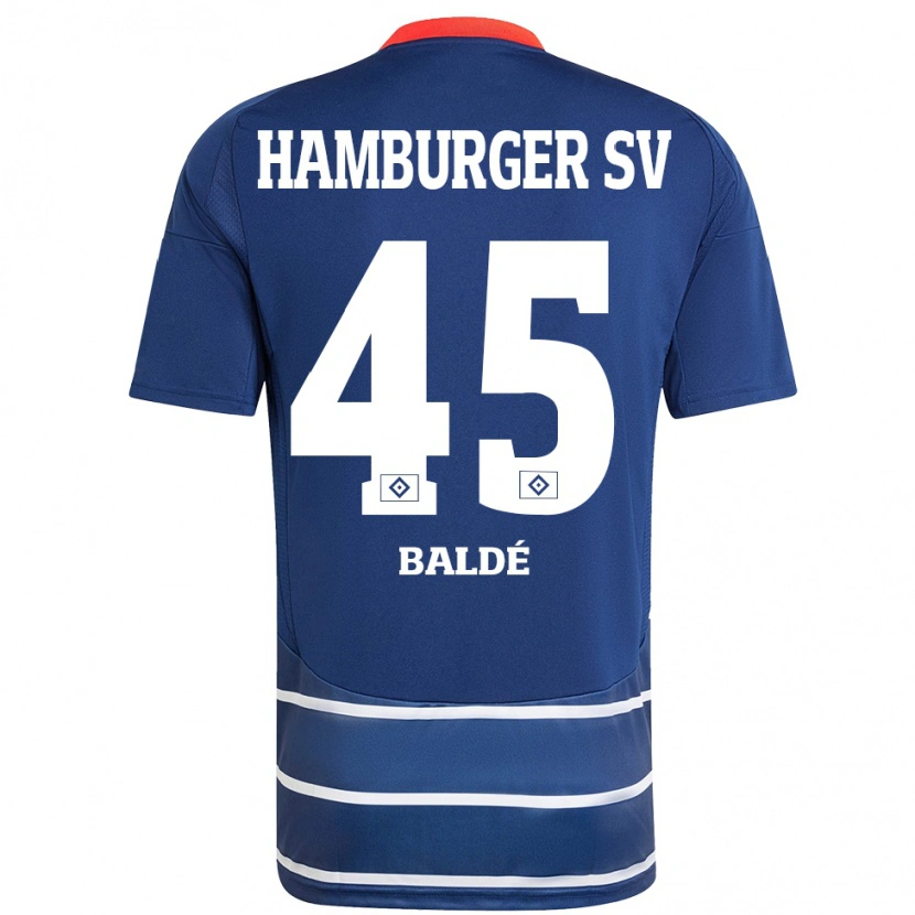 Danxen Herren Fabio Baldé #45 Dunkelblau Auswärtstrikot Trikot 2024/25 T-Shirt