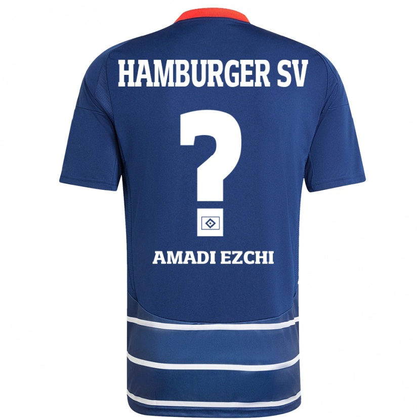 Danxen Herren Emmanuel Amadi Ezchi #0 Dunkelblau Auswärtstrikot Trikot 2024/25 T-Shirt