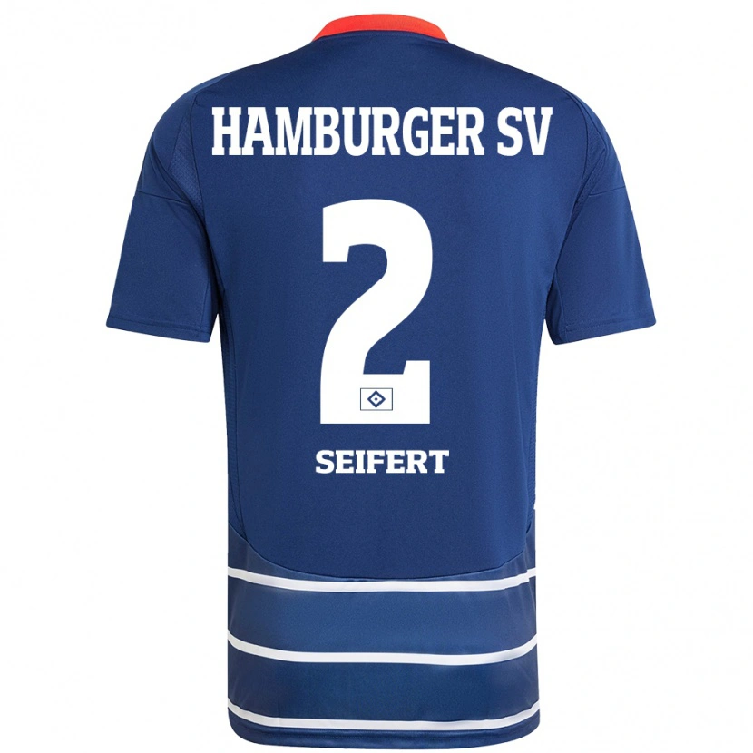 Danxen Herren Luis Seifert #2 Dunkelblau Auswärtstrikot Trikot 2024/25 T-Shirt