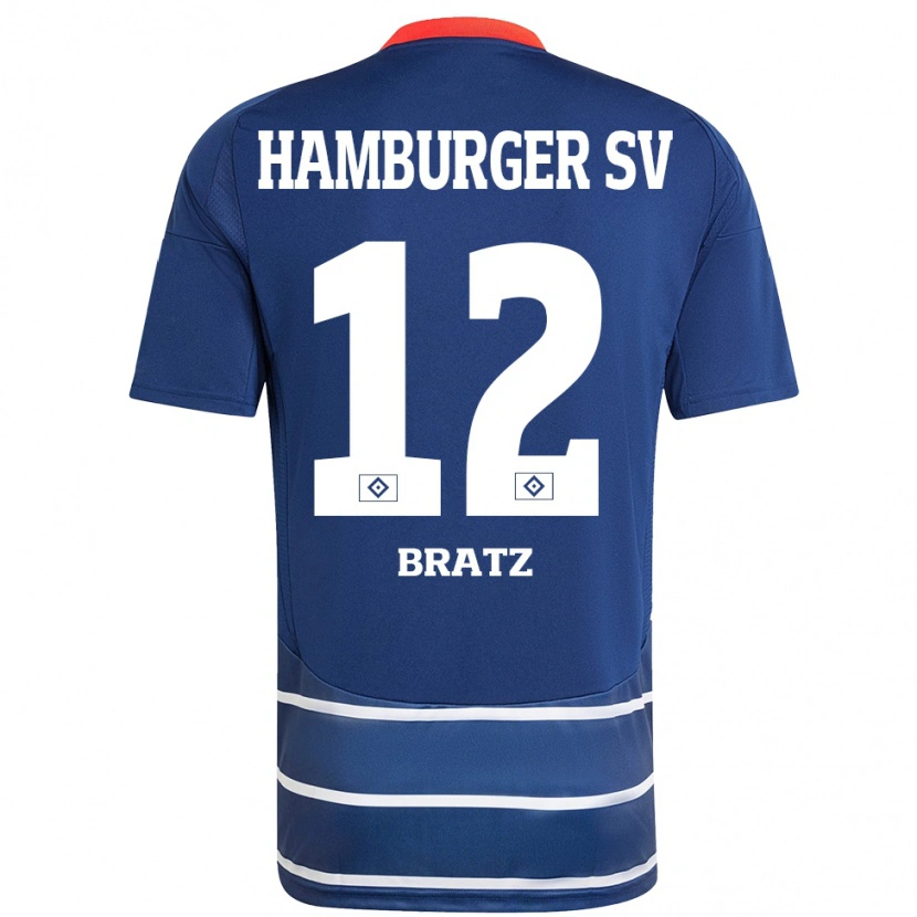 Danxen Herren Julian Brätz #12 Dunkelblau Auswärtstrikot Trikot 2024/25 T-Shirt