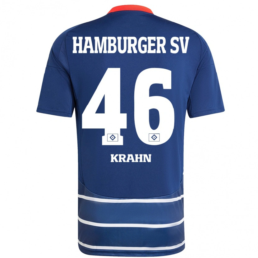 Danxen Herren Elijah Krahn #46 Dunkelblau Auswärtstrikot Trikot 2024/25 T-Shirt