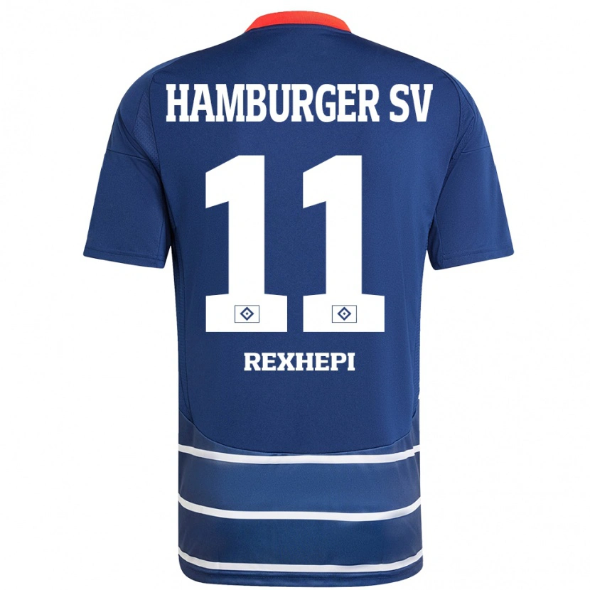 Danxen Herren Arlind Rexhepi #11 Dunkelblau Auswärtstrikot Trikot 2024/25 T-Shirt