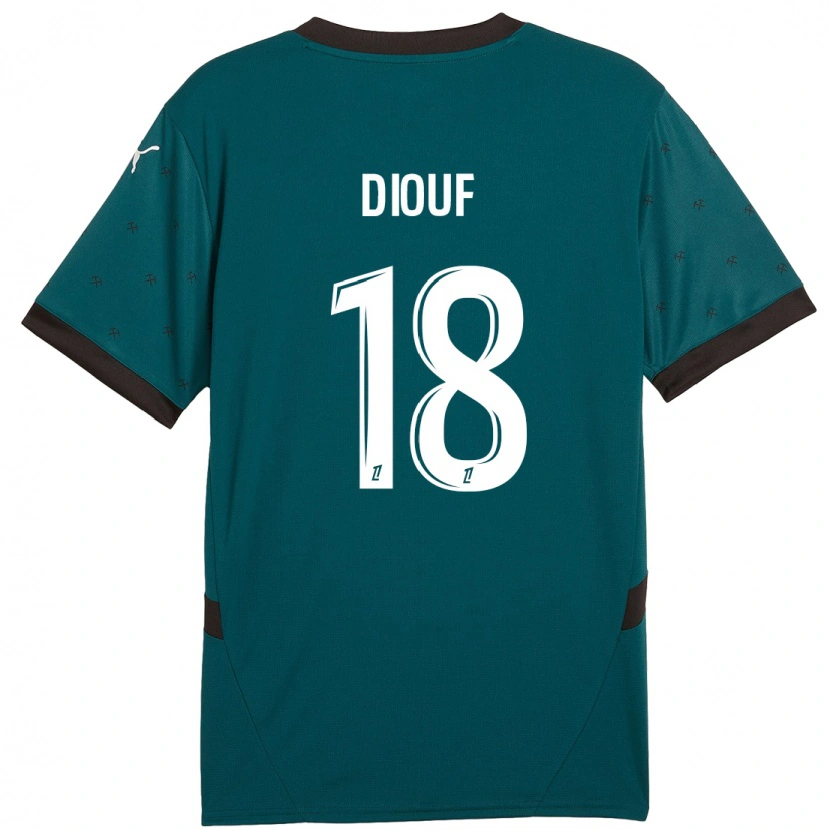 Danxen Herren Andy Diouf #18 Dunkelgrün Auswärtstrikot Trikot 2024/25 T-Shirt