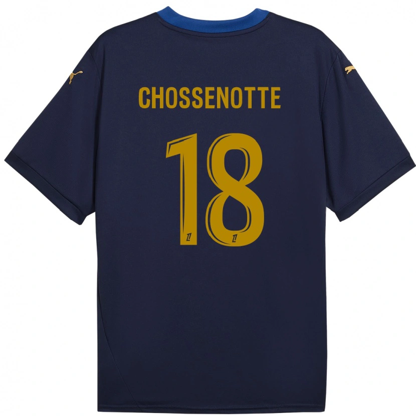 Danxen Herren Shana Chossenotte #18 Marineblau Gold Auswärtstrikot Trikot 2024/25 T-Shirt