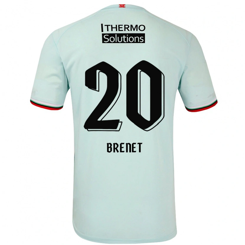 Danxen Herren Joshua Brenet #20 Hellgrün Auswärtstrikot Trikot 2024/25 T-Shirt