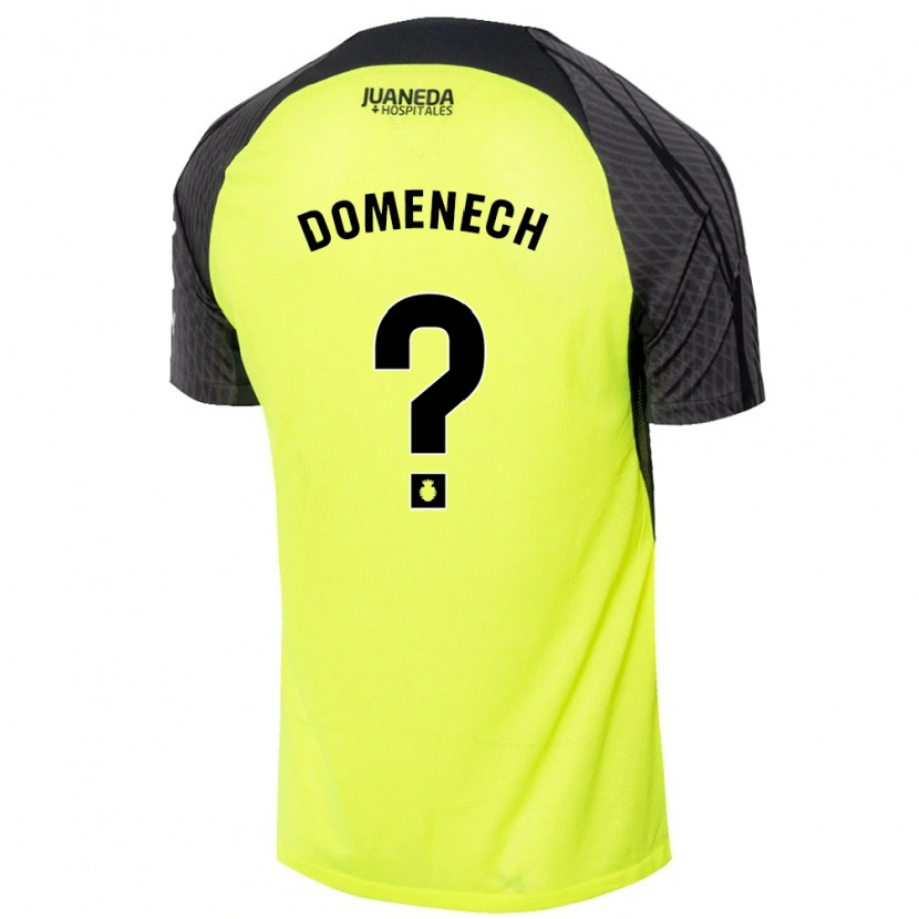 Danxen Herren Marc Domenech #0 Fluoreszierend Grün Schwarz Auswärtstrikot Trikot 2024/25 T-Shirt