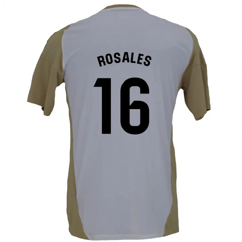 Danxen Herren Diego Rosales #16 Braunweiß Auswärtstrikot Trikot 2024/25 T-Shirt