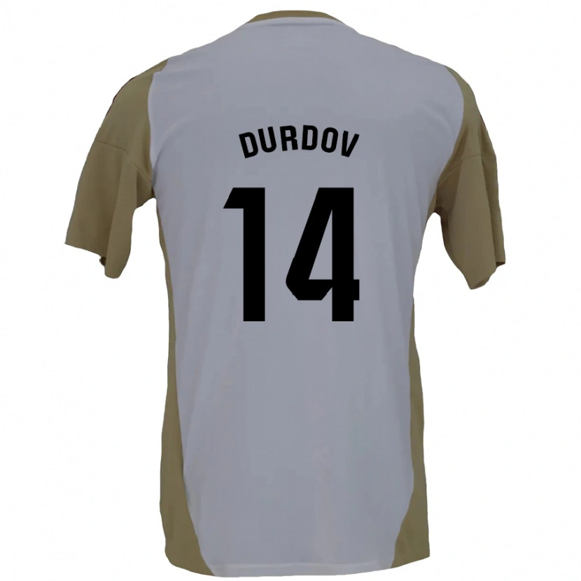 Danxen Herren Ivan Durdov #14 Braunweiß Auswärtstrikot Trikot 2024/25 T-Shirt