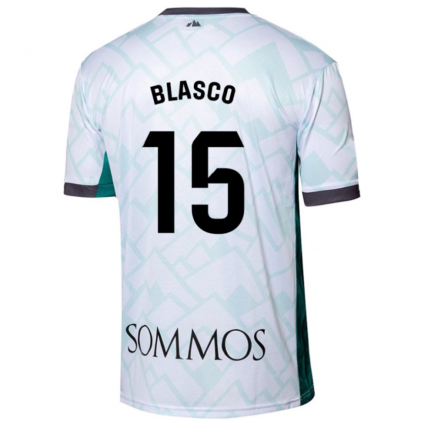 Danxen Herren Jérémy Blasco #15 Weiß Grün Auswärtstrikot Trikot 2024/25 T-Shirt