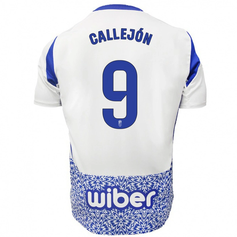 Danxen Herren José Callejón #9 Weiß Blau Auswärtstrikot Trikot 2024/25 T-Shirt