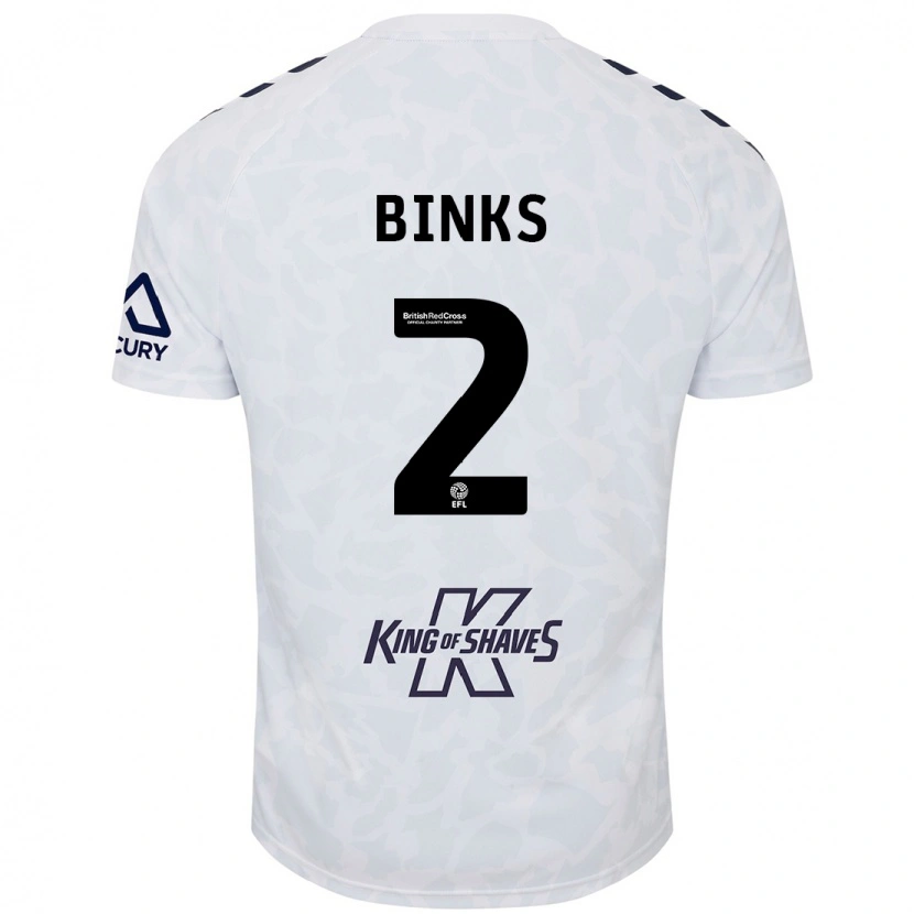 Danxen Herren Luis Binks #2 Weiß Auswärtstrikot Trikot 2024/25 T-Shirt