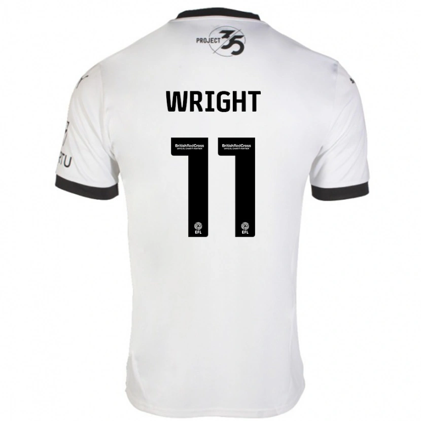 Danxen Herren Callum Wright #11 Weiß Schwarz Auswärtstrikot Trikot 2024/25 T-Shirt