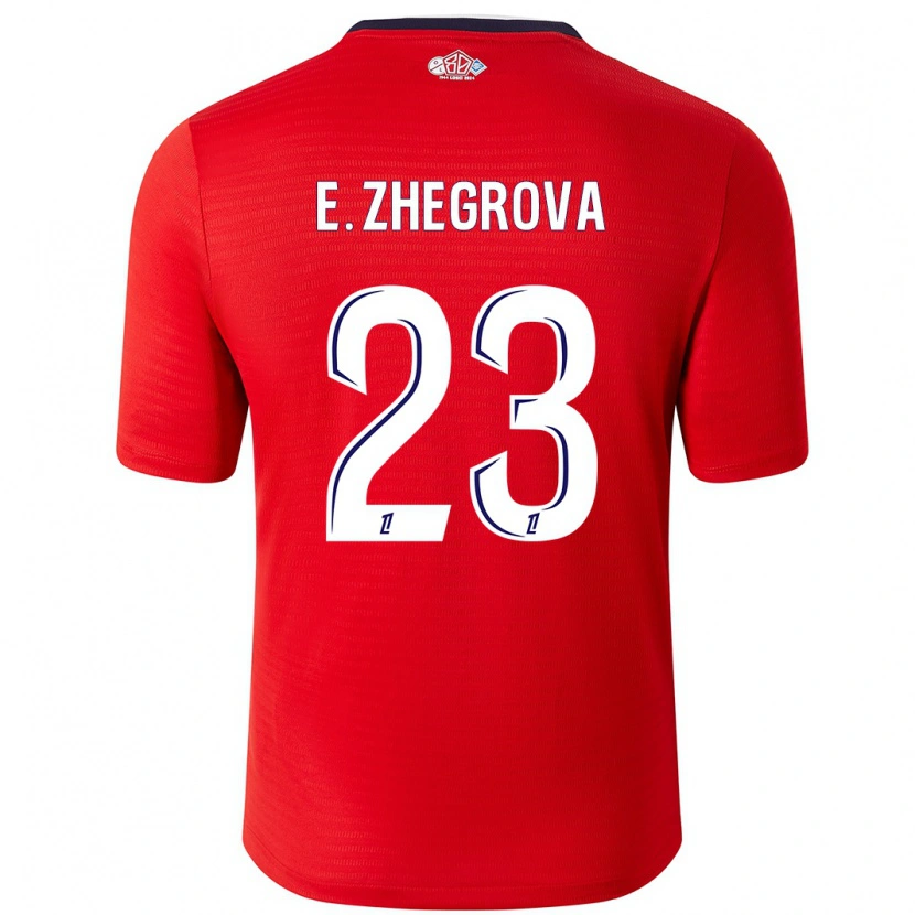 Danxen Damen Edon Zhegrova #23 Rot Weiß Heimtrikot Trikot 2024/25 T-Shirt