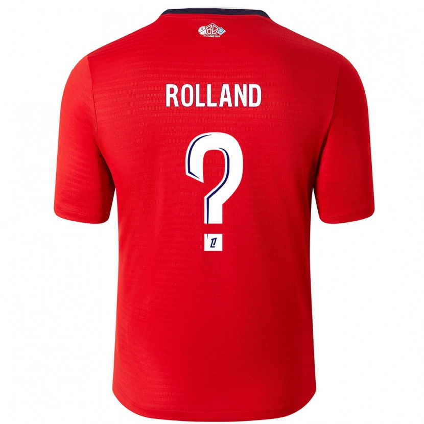 Danxen Damen Baptiste Rolland #0 Rot Weiß Heimtrikot Trikot 2024/25 T-Shirt