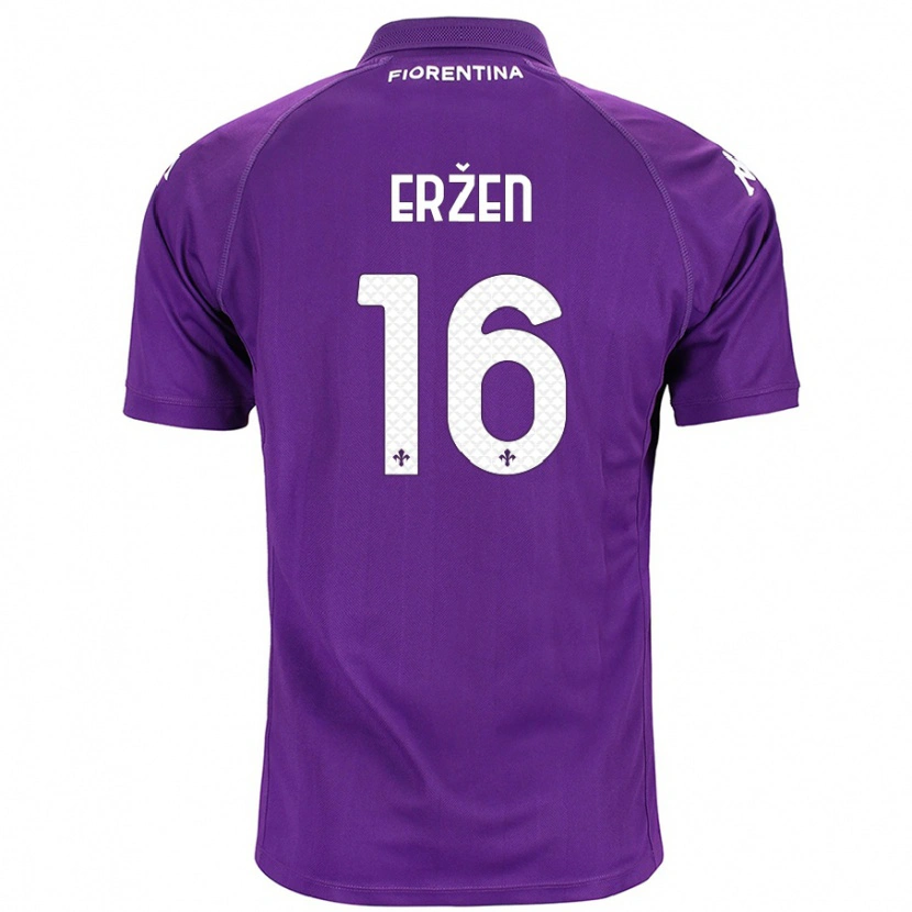 Danxen Damen Kaja Eržen #16 Violett Heimtrikot Trikot 2024/25 T-Shirt