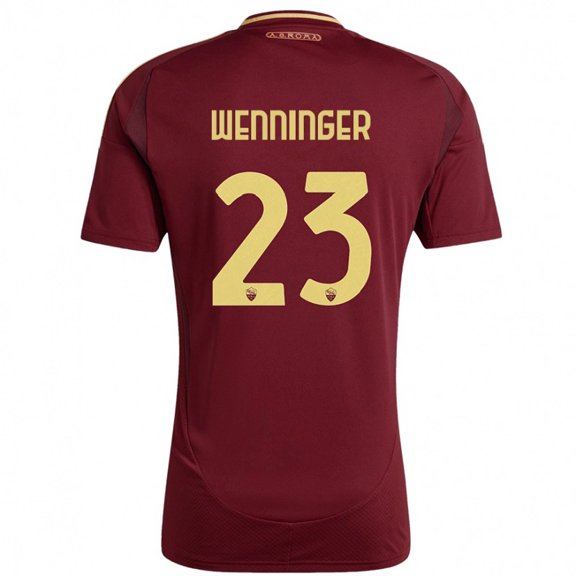 Danxen Damen Carina Wenninger #23 Rot Braun Gold Heimtrikot Trikot 2024/25 T-Shirt