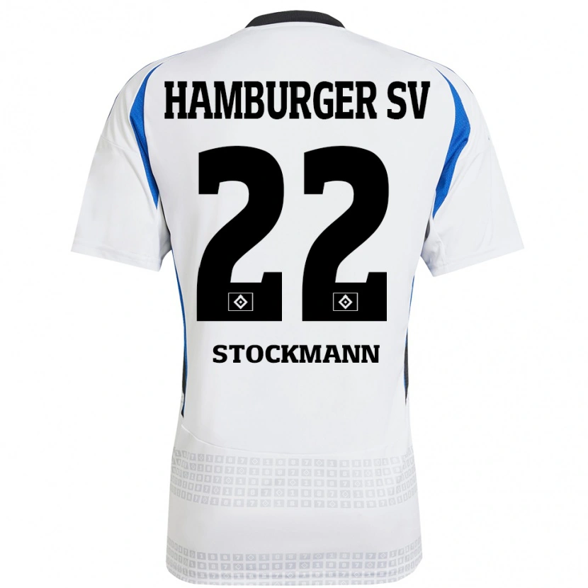 Danxen Damen Sarah Stöckmann #22 Weiß Blau Heimtrikot Trikot 2024/25 T-Shirt