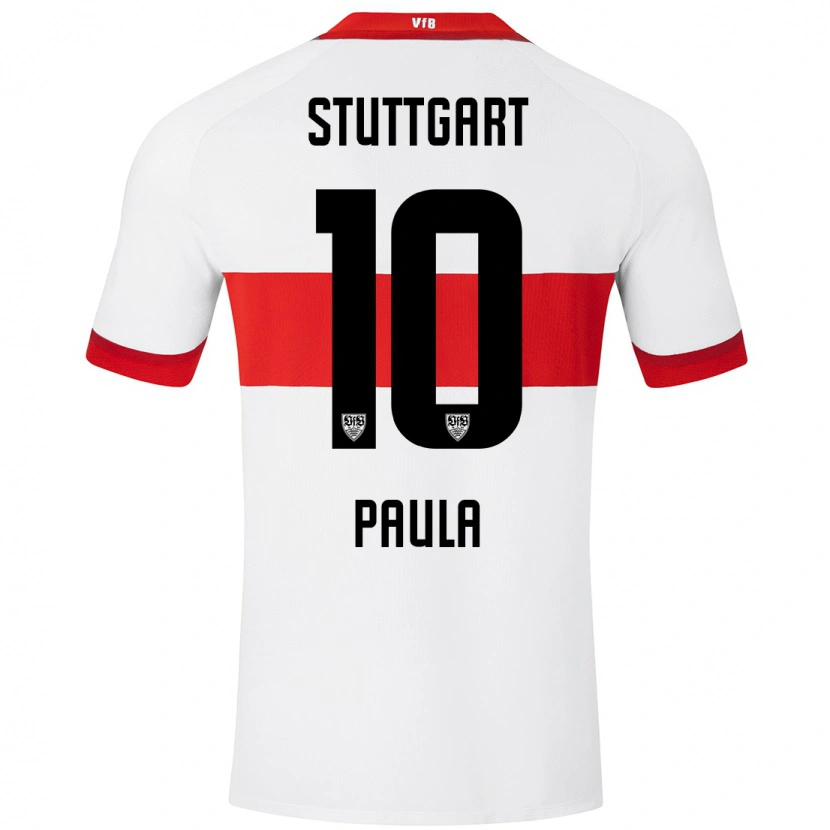 Danxen Damen Raul Paula #10 Weiß Rot Heimtrikot Trikot 2024/25 T-Shirt