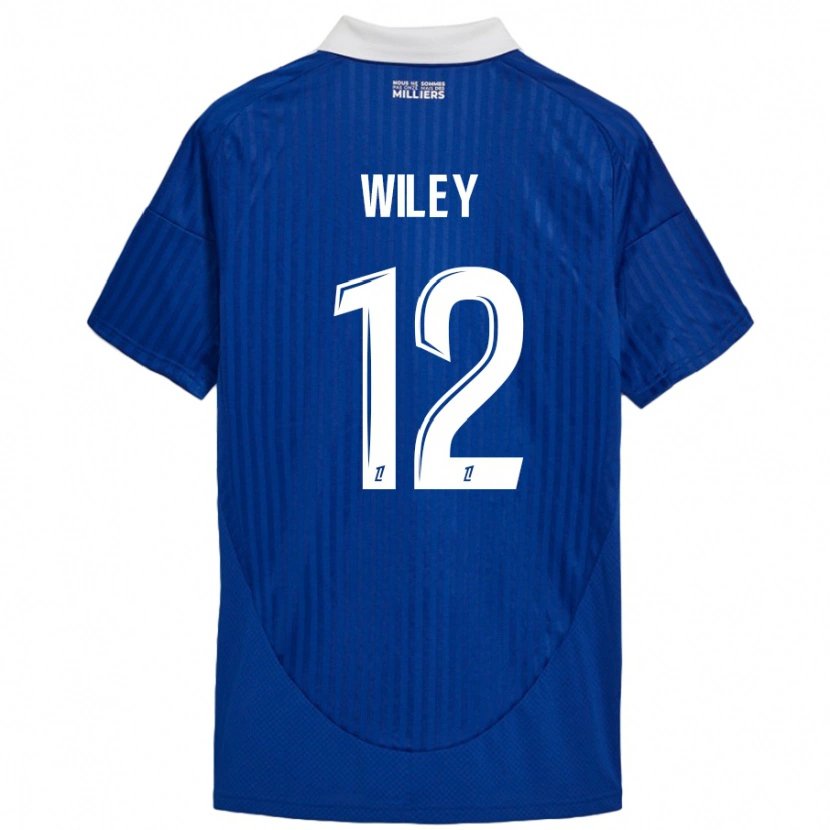 Danxen Damen Caleb Wiley #12 Blau Weiß Heimtrikot Trikot 2024/25 T-Shirt