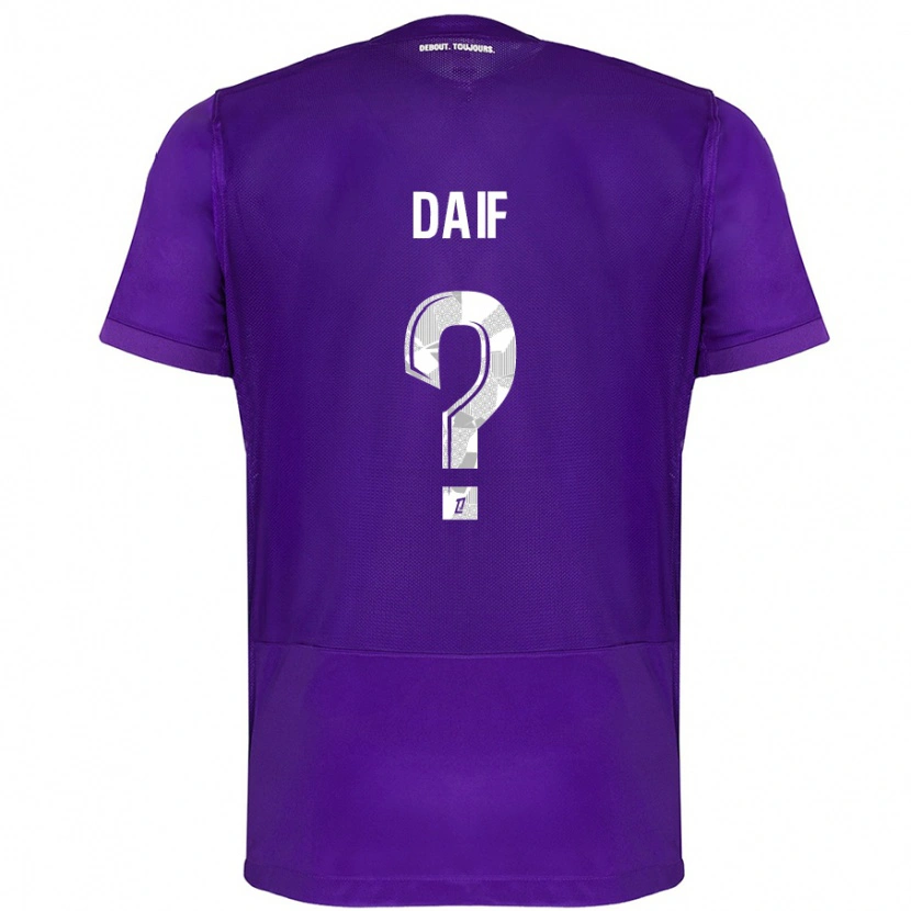 Danxen Damen Mouhamed Daif #0 Violett Weiß Heimtrikot Trikot 2024/25 T-Shirt