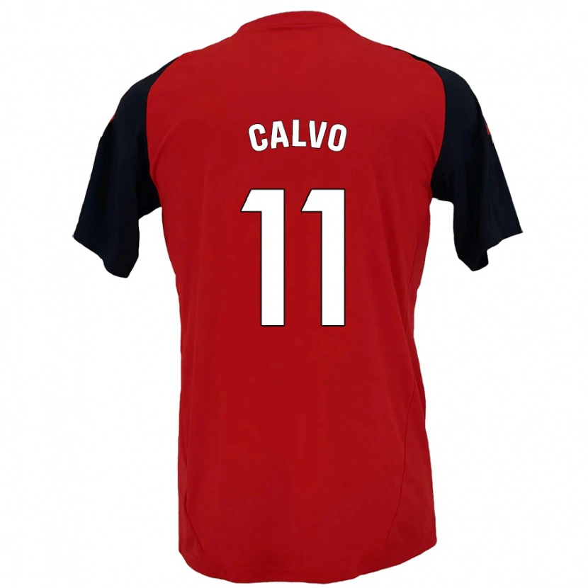 Danxen Damen Álex Calvo #11 Rot Schwarz Heimtrikot Trikot 2024/25 T-Shirt