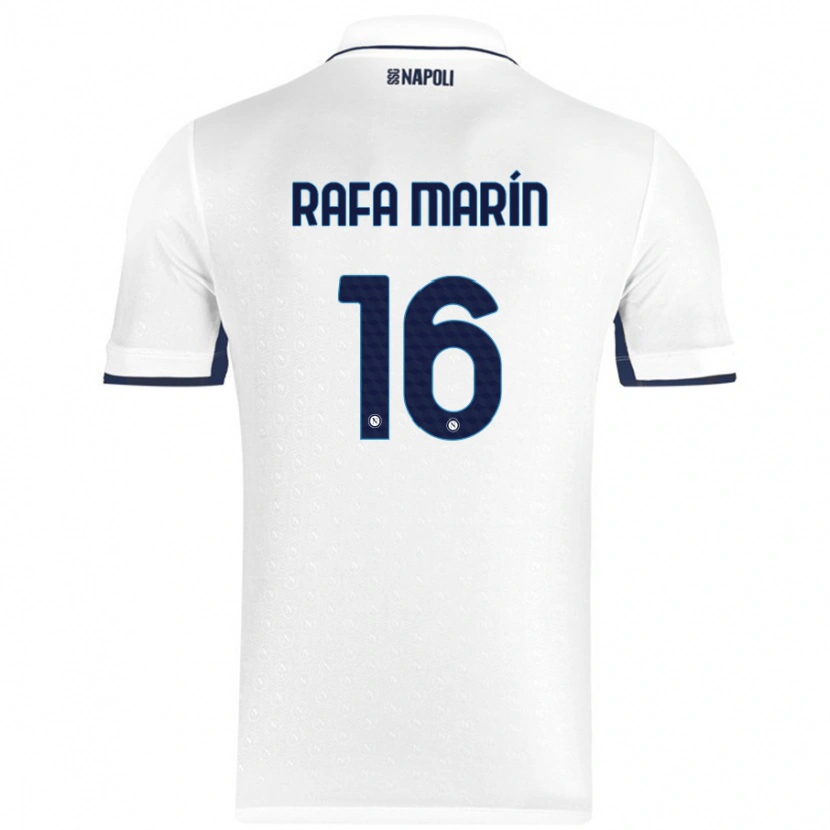 Danxen Damen Rafa Marín #16 Weiß Königsblau Auswärtstrikot Trikot 2024/25 T-Shirt