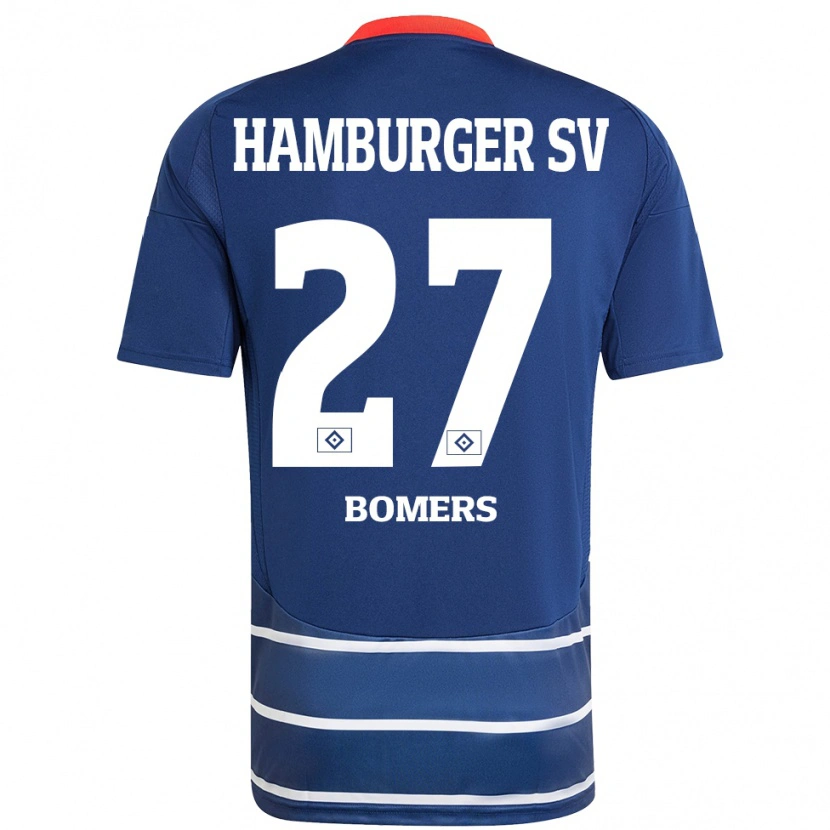 Danxen Damen Henrik Bomers #27 Dunkelblau Auswärtstrikot Trikot 2024/25 T-Shirt