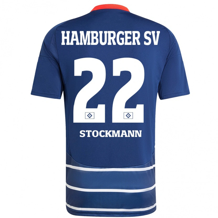 Danxen Damen Sarah Stöckmann #22 Dunkelblau Auswärtstrikot Trikot 2024/25 T-Shirt