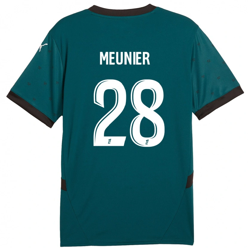 Danxen Damen Jennifer Meunier #28 Dunkelgrün Auswärtstrikot Trikot 2024/25 T-Shirt