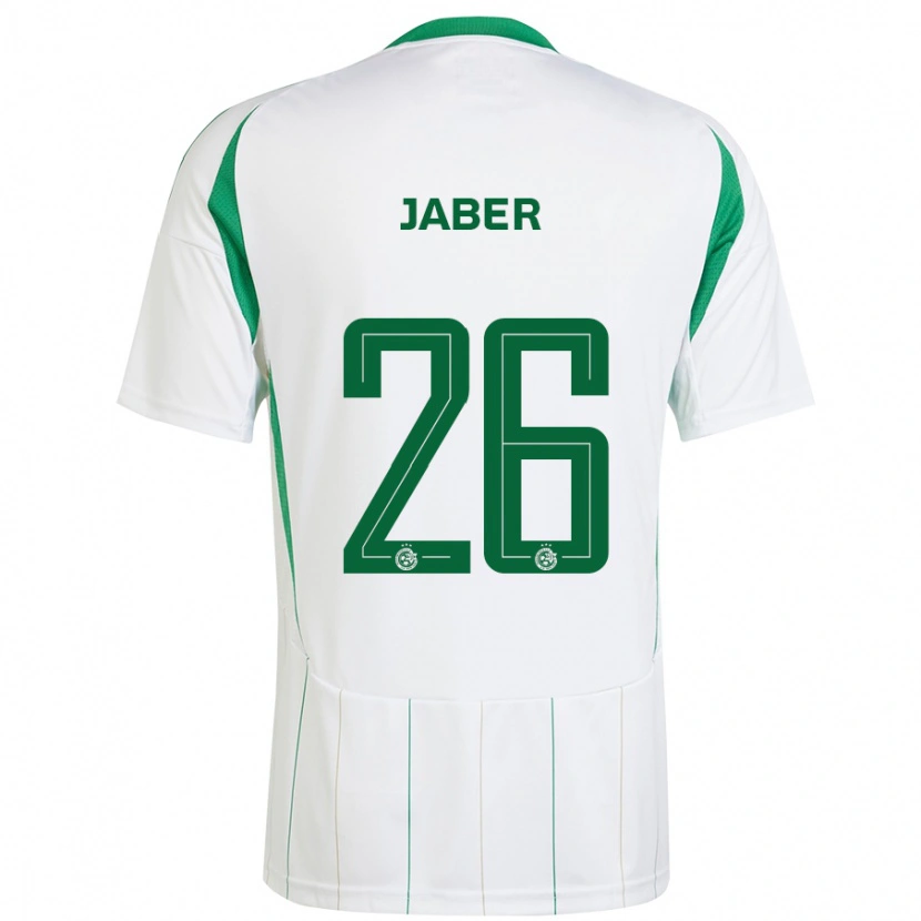 Danxen Damen Mahmoud Jaber #26 Weiß Grün Auswärtstrikot Trikot 2024/25 T-Shirt