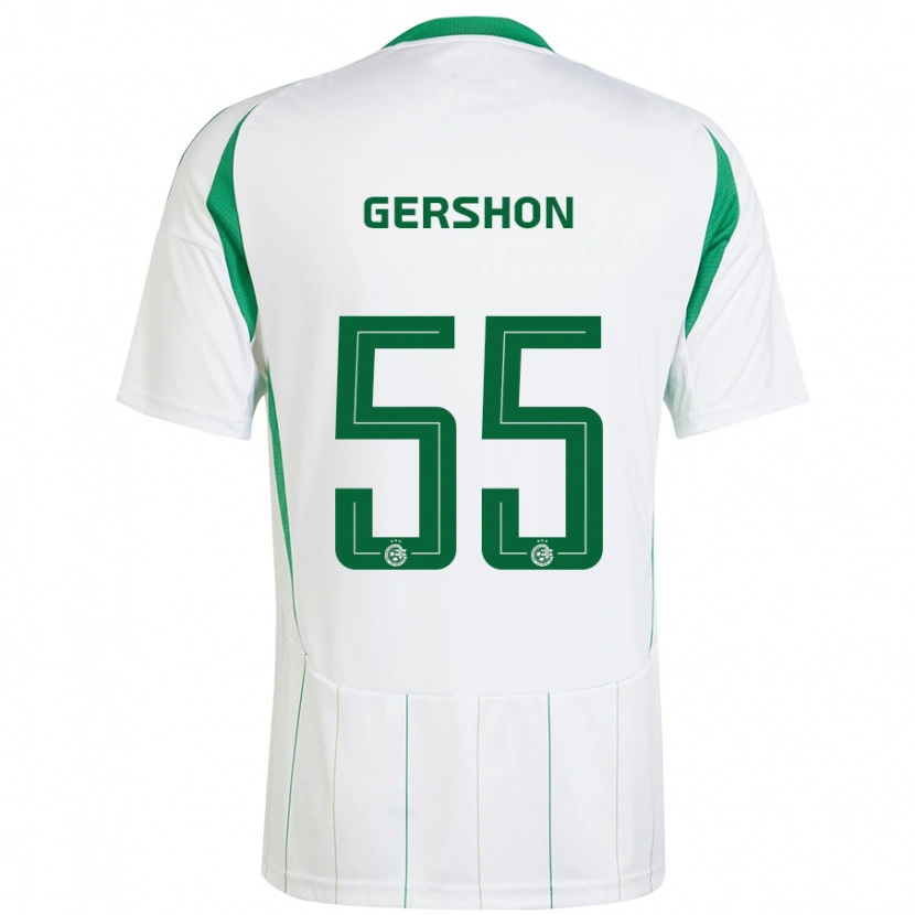 Danxen Damen Rami Gershon #55 Weiß Grün Auswärtstrikot Trikot 2024/25 T-Shirt