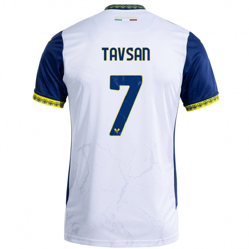 Danxen Damen Elayis Tavsan #7 Weiß Blau Auswärtstrikot Trikot 2024/25 T-Shirt