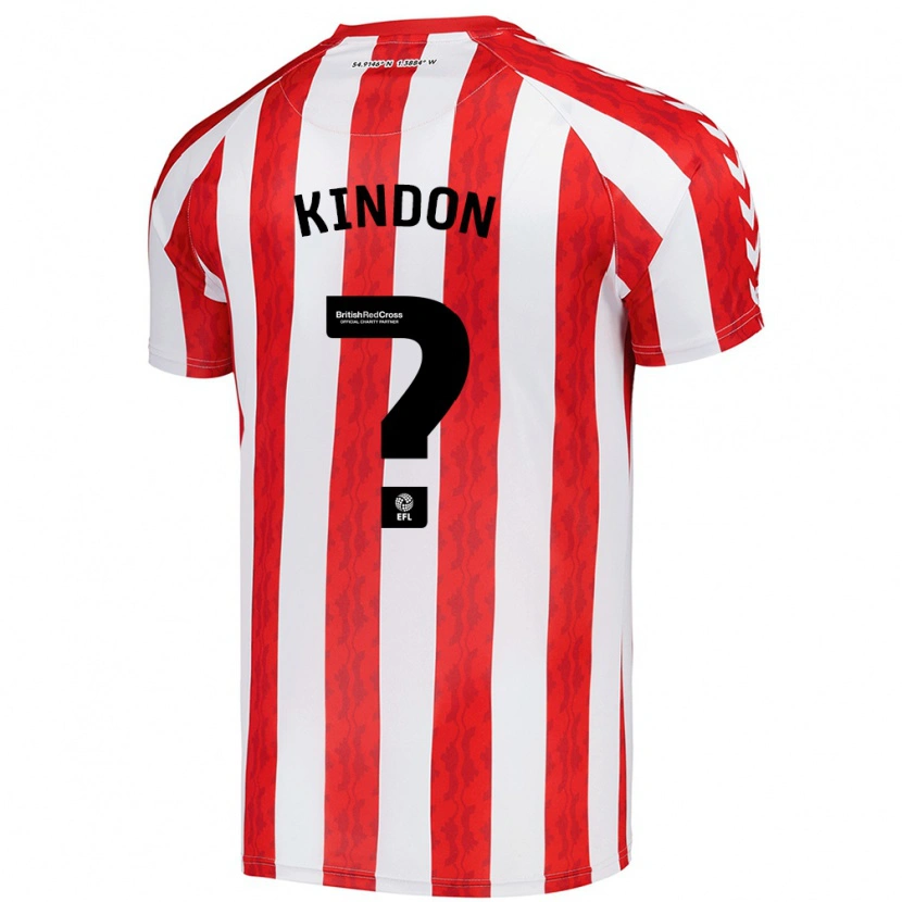 Danxen Kinder Ben Kindon #0 Rot Weiß Heimtrikot Trikot 2024/25 T-Shirt