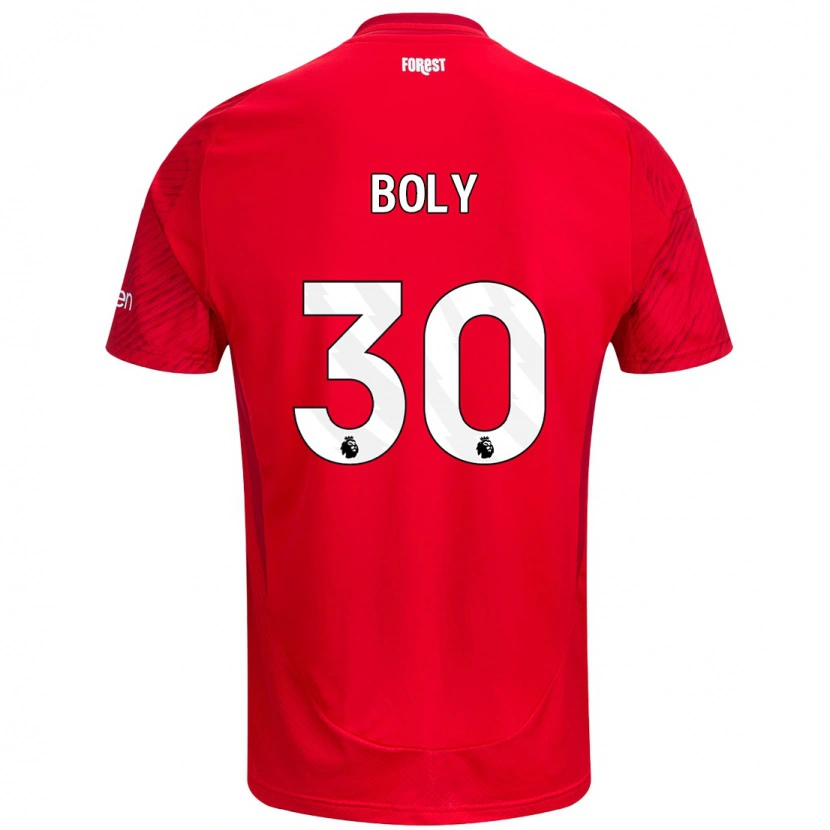 Danxen Kinder Willy Boly #30 Rot Weiß Heimtrikot Trikot 2024/25 T-Shirt