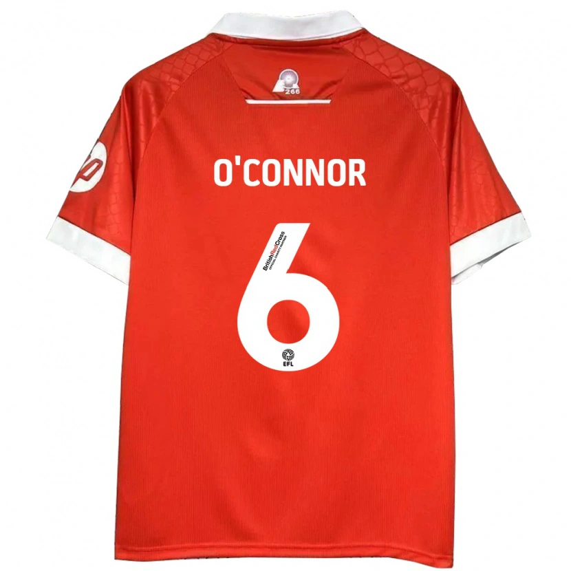 Danxen Kinder Thomas O'connor #6 Rot Weiß Heimtrikot Trikot 2024/25 T-Shirt